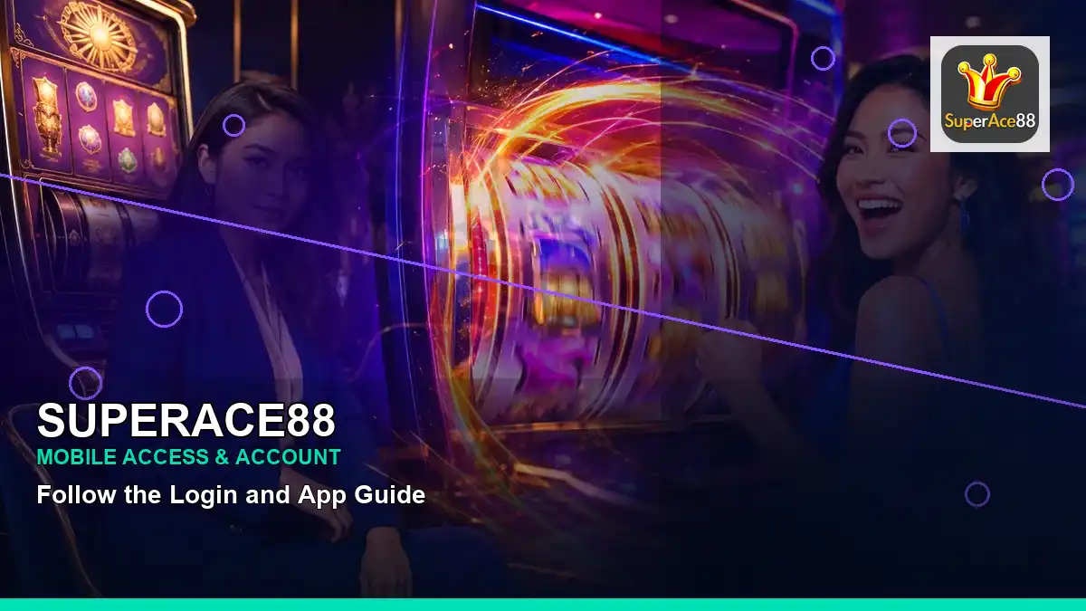 SUPERACE88 burst free spins slot games featuring an adult Filipina casino host with a left close-up composition